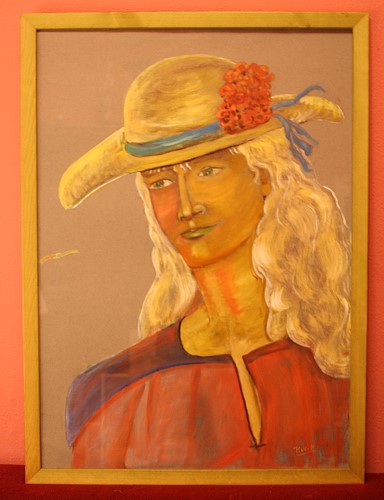 Dame mit gelben Hut